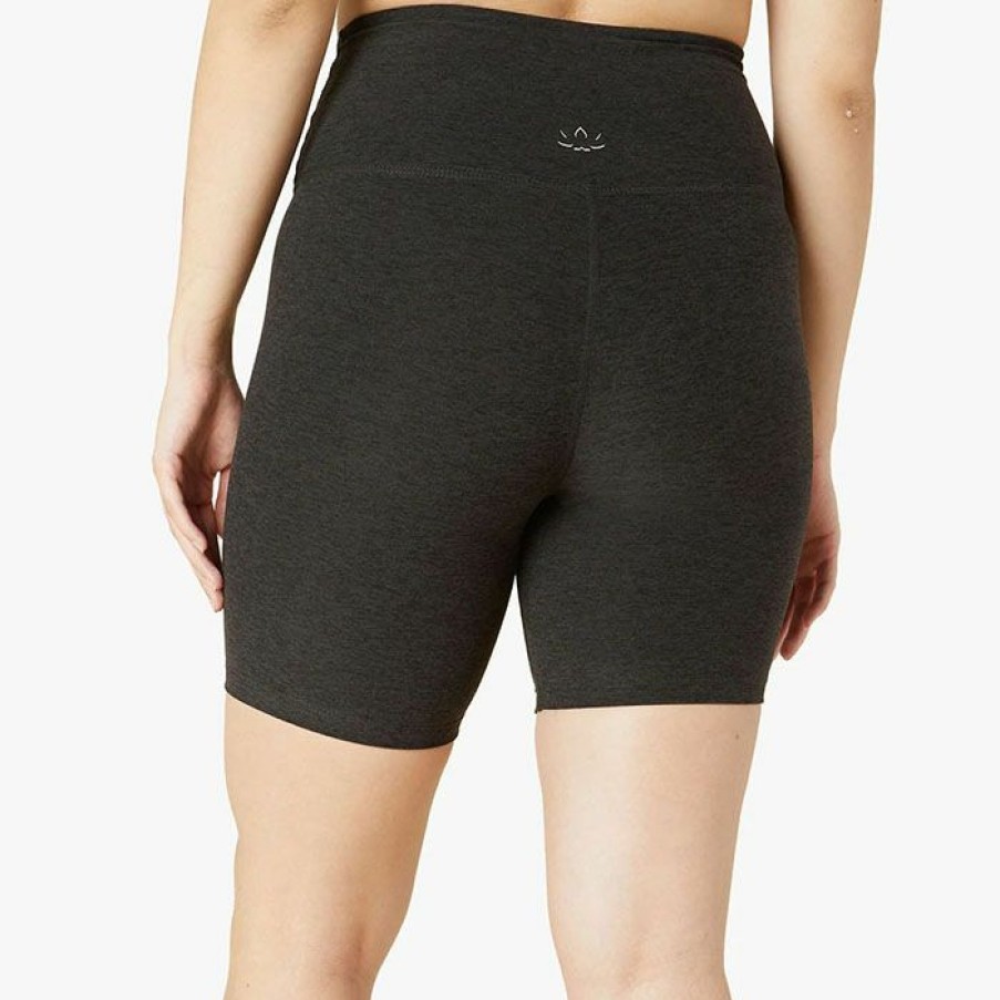 Shorts * | Promo Beyond Yoga Women'S Spacedye Biker Short Black