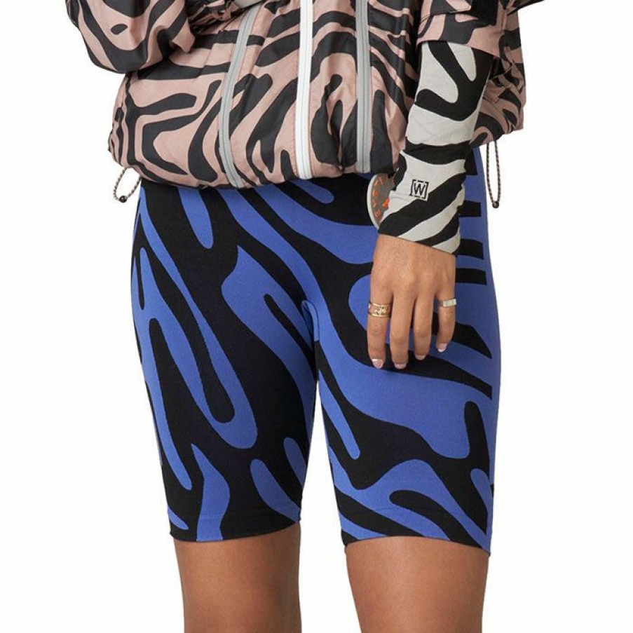 Shorts * | Outlet Adidas By Stella Mccartney Women'S Over-The-Knee Wolford Tight Short Royal