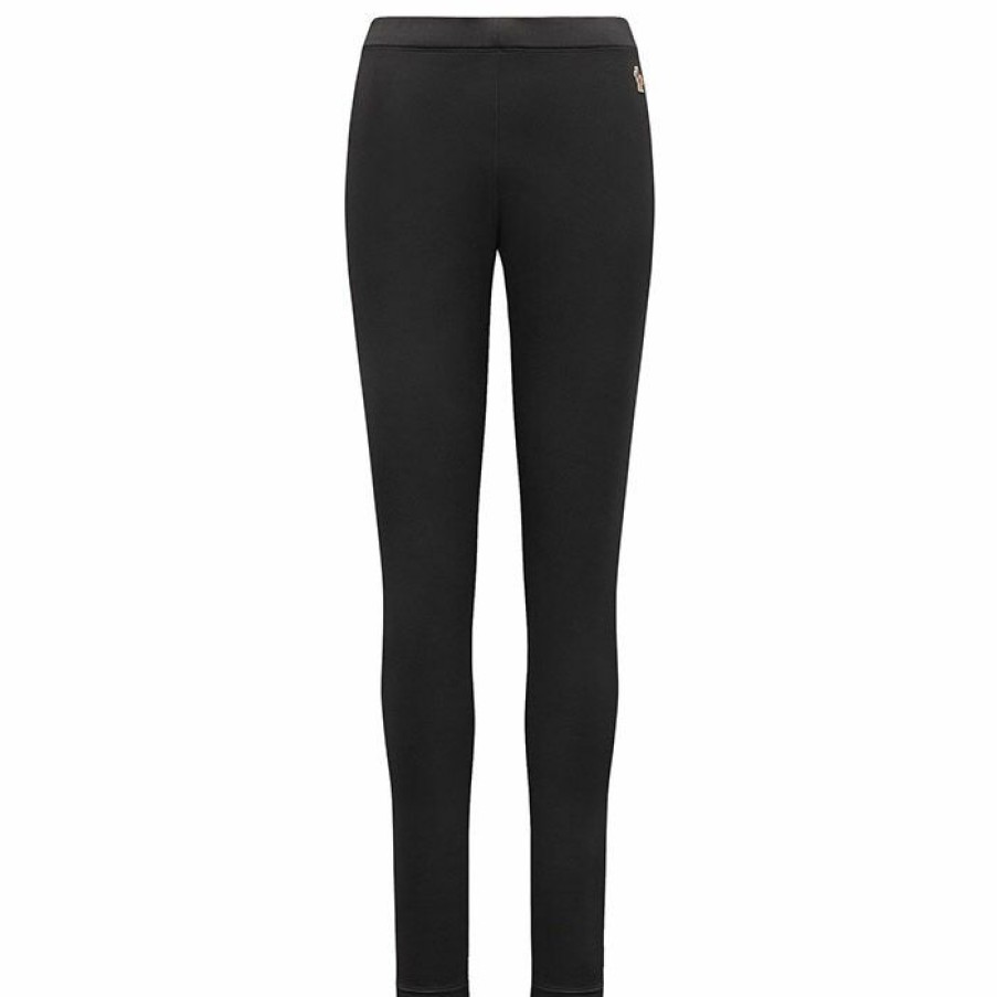 Tights & Leggings * | Top 10 Moncler Grenoble Women'S Light Fleece Legging Black