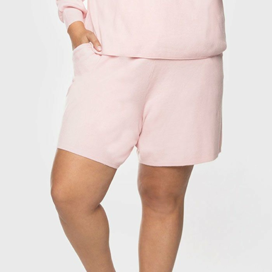 Shorts * | Cheap Dex Women'S Lounge Short (Plus Size) Pink