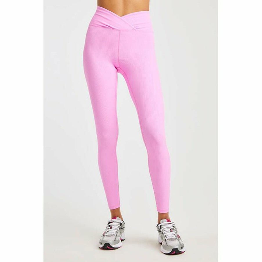 Tights & Leggings * | Best Sale Year Of Ours Women'S Ribbed Veronica Legging Pink