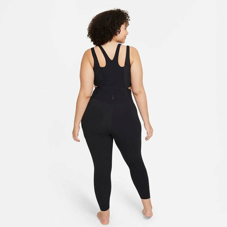 Dresses & Jumpsuits * | Buy Nike Women'S Yoga Luxe Dri-Fit Jumpsuit Black