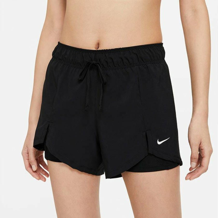 Shorts * | Discount Nike Women'S Flex Essential 2-In-1 Short Black