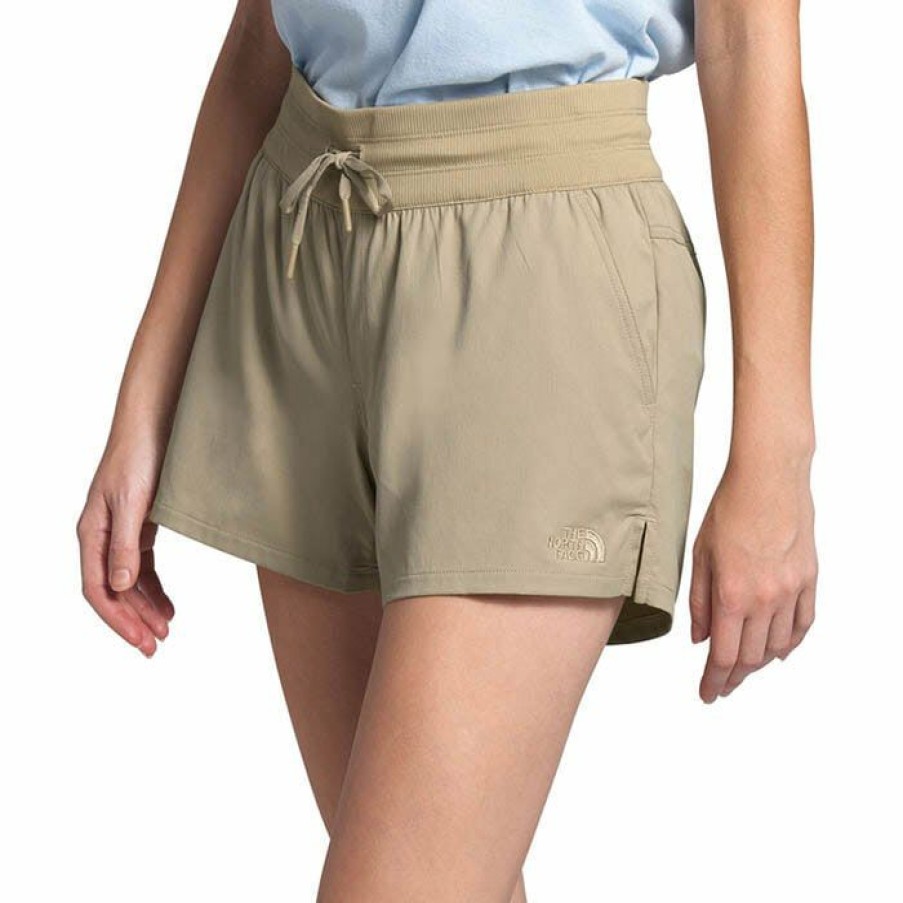 Shorts * | Top 10 The North Face Women'S Aphrodite Motion Short Twill Beige