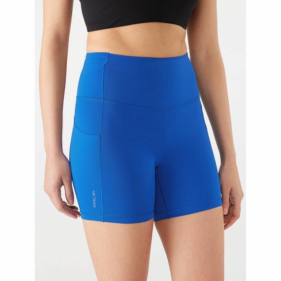 Shorts * | Top 10 Arc'Teryx Women'S Essent High Rise 5 Short