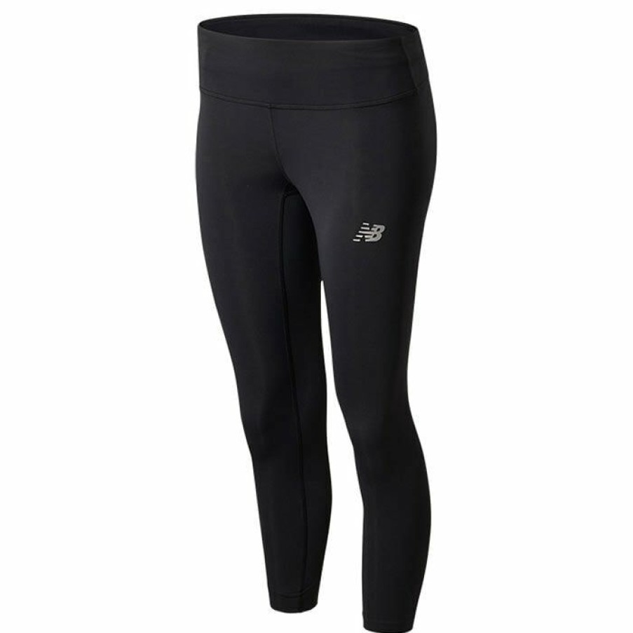 Tights & Leggings * | Cheapest New Balance Women'S Accelerate Capri Tight Black