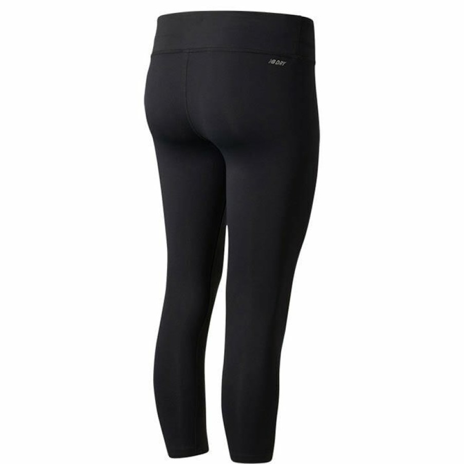 Tights & Leggings * | Cheapest New Balance Women'S Accelerate Capri Tight Black