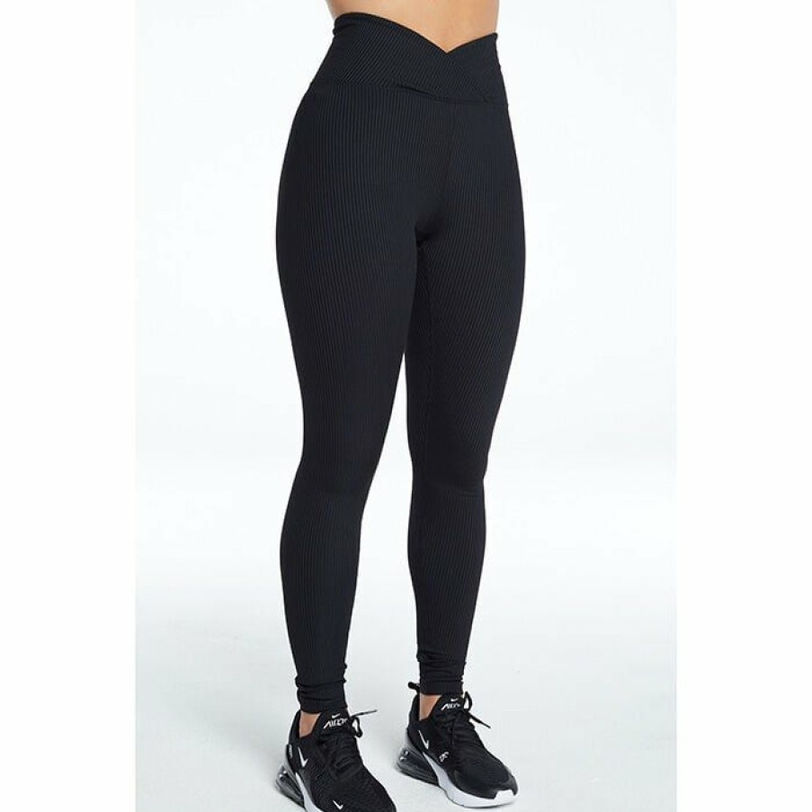 Tights & Leggings * | Outlet Year Of Ours Women'S Ribbed Veronica Legging Black