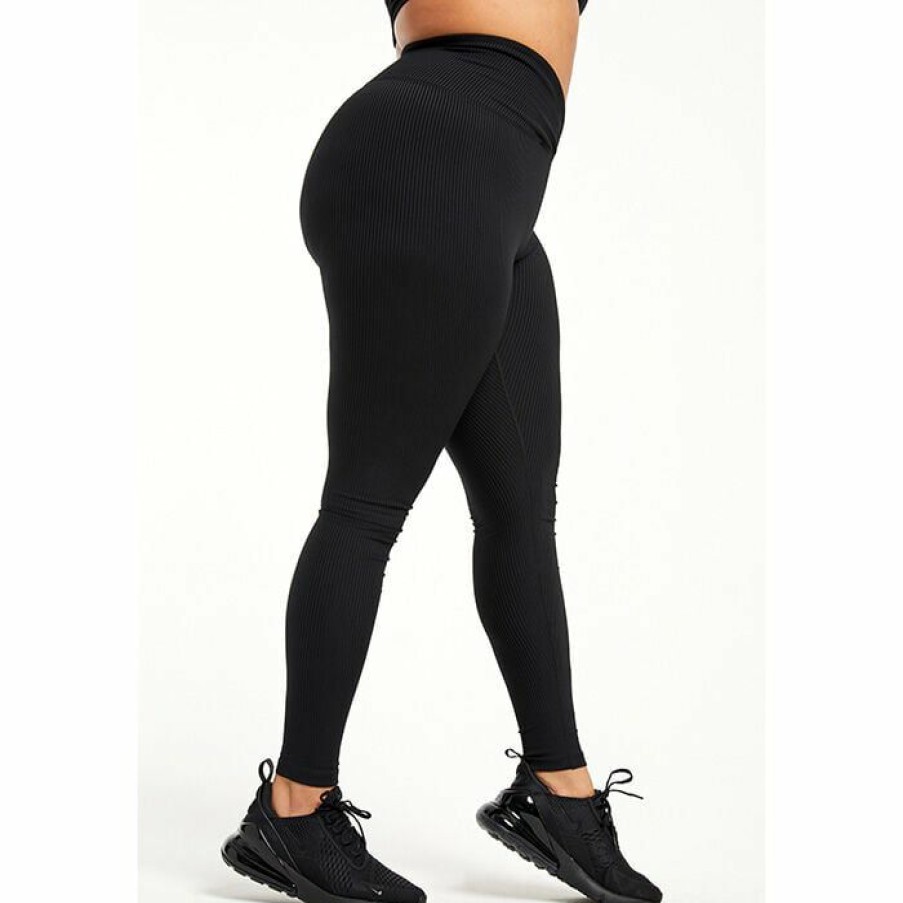 Tights & Leggings * | Outlet Year Of Ours Women'S Ribbed Veronica Legging Black