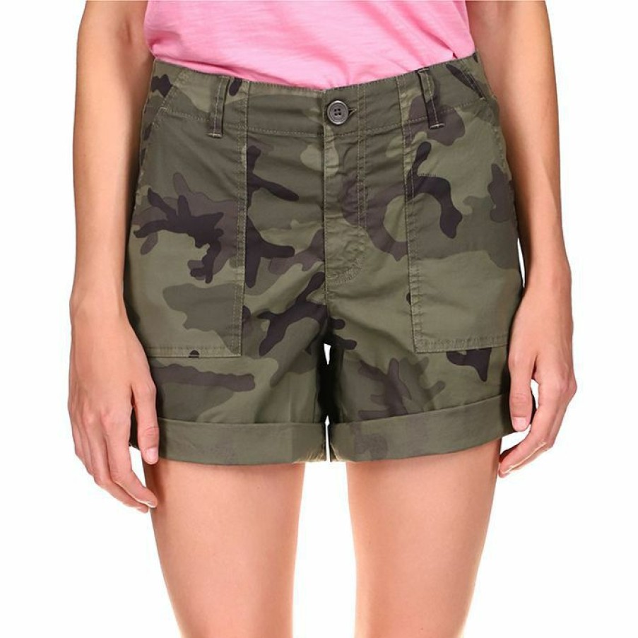 Shorts * | Brand New Sanctuary Women'S Switchback Cuffed Short Camo