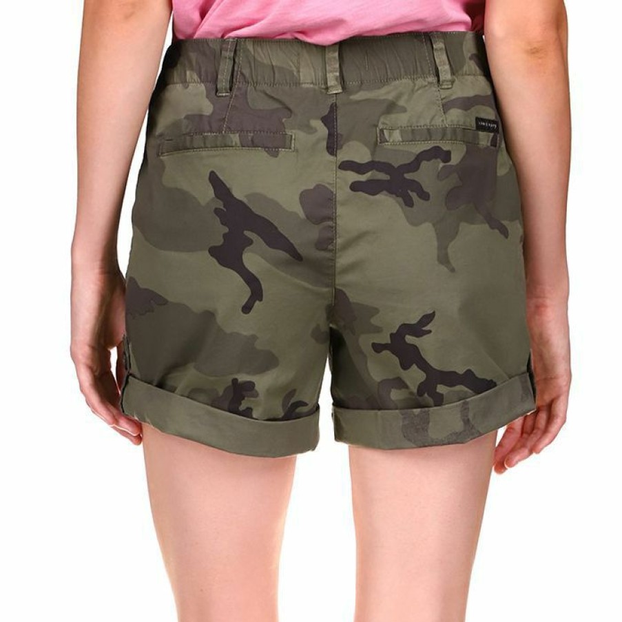 Shorts * | Brand New Sanctuary Women'S Switchback Cuffed Short Camo