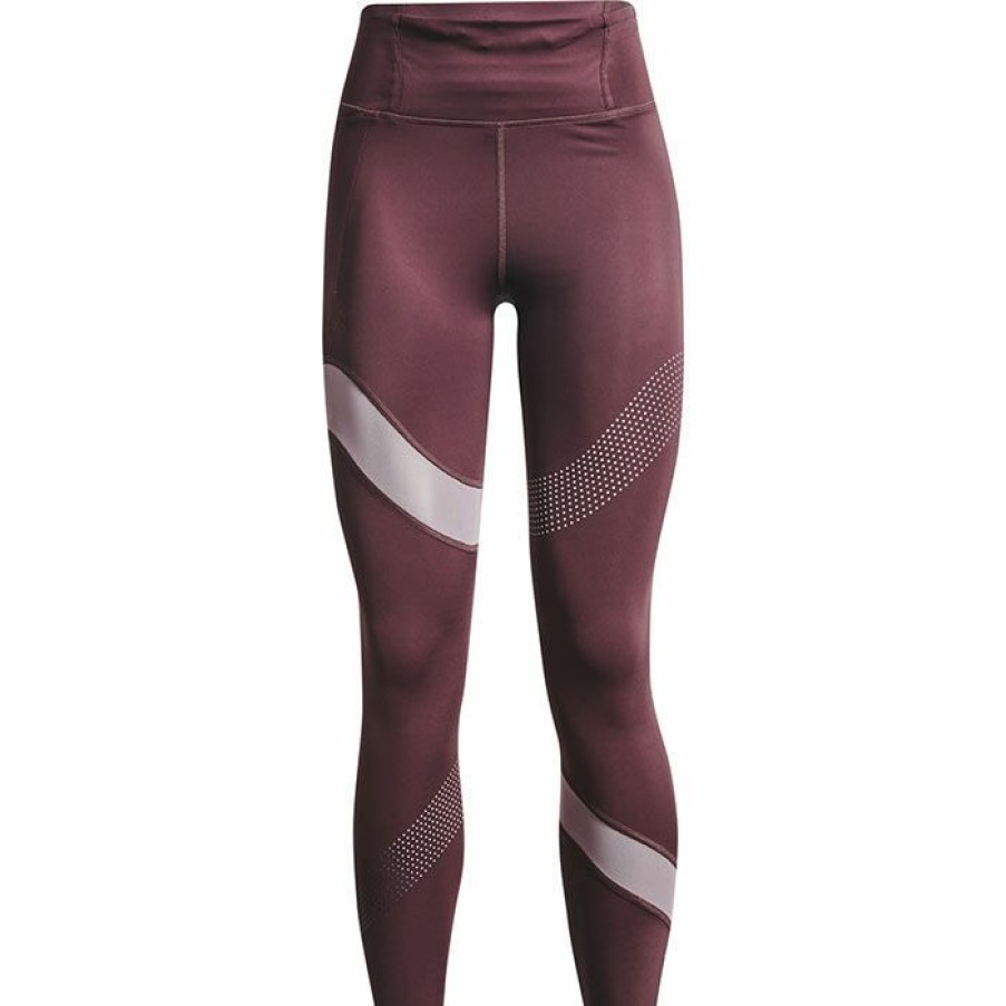 Tights & Leggings * | Budget Under Armour Women'S Speedpocket Wave 7/8 Tight Plum