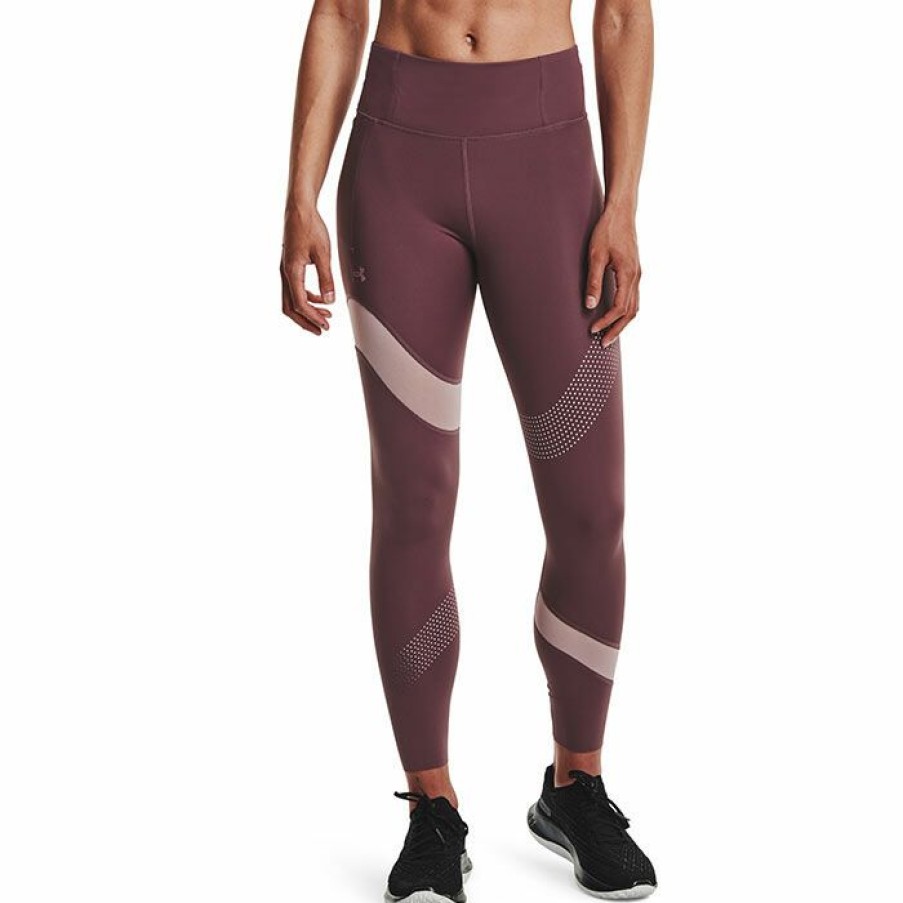 Tights & Leggings * | Budget Under Armour Women'S Speedpocket Wave 7/8 Tight Plum