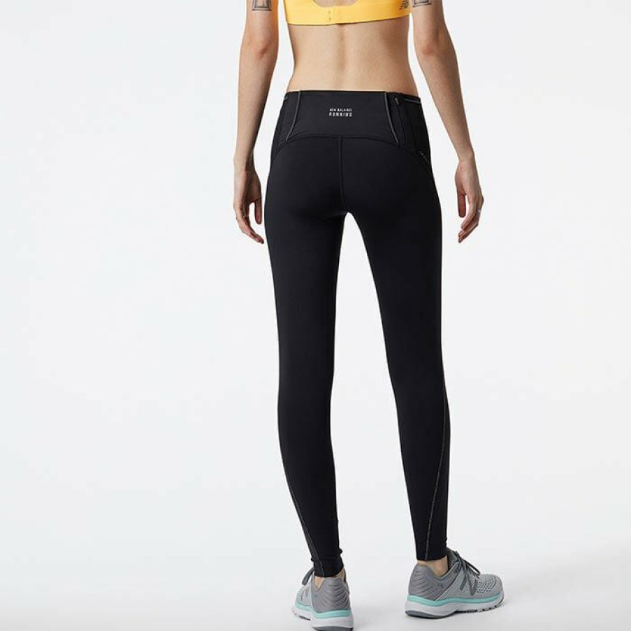 Tights & Leggings * | Best Sale New Balance Women'S Impact Run Tight Black